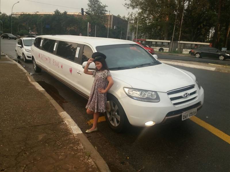 Alugar Limousine Rosa para Festa Infantil Quanto Custa na Chácara Seis de Outubro - Festa na Limousine